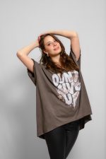 polera oversize dont give up 70062 - Imagen 4